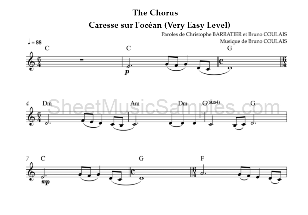 The Chorus - Caresse sur l'océan (Very Easy Level)