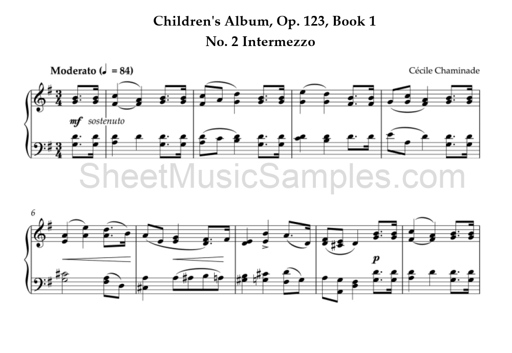 Children's Album, Op. 123, Book 1 - No. 2 Intermezzo