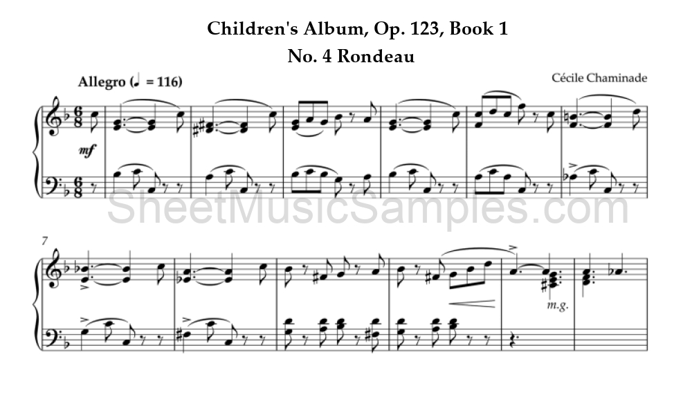 Children's Album, Op. 123, Book 1 - No. 4 Rondeau