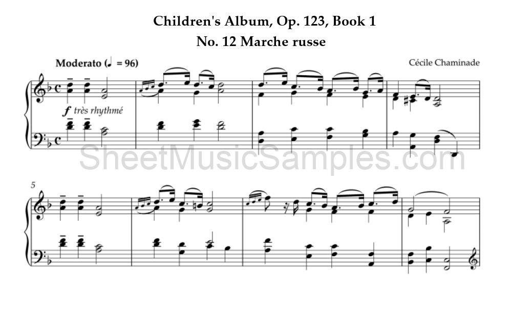 Children's Album, Op. 123, Book 1 - No. 12 Marche russe