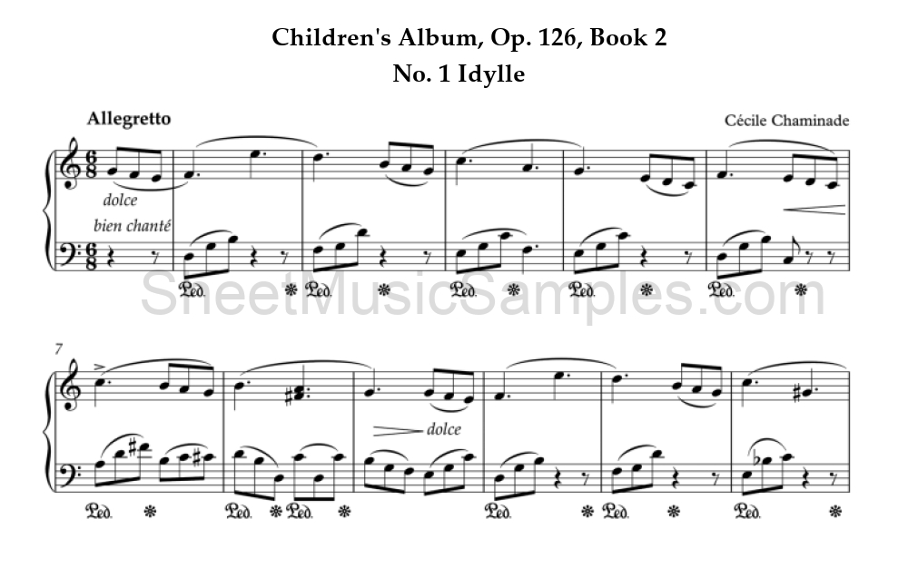 Children's Album, Op. 126, Book 2 - No. 1 Idylle