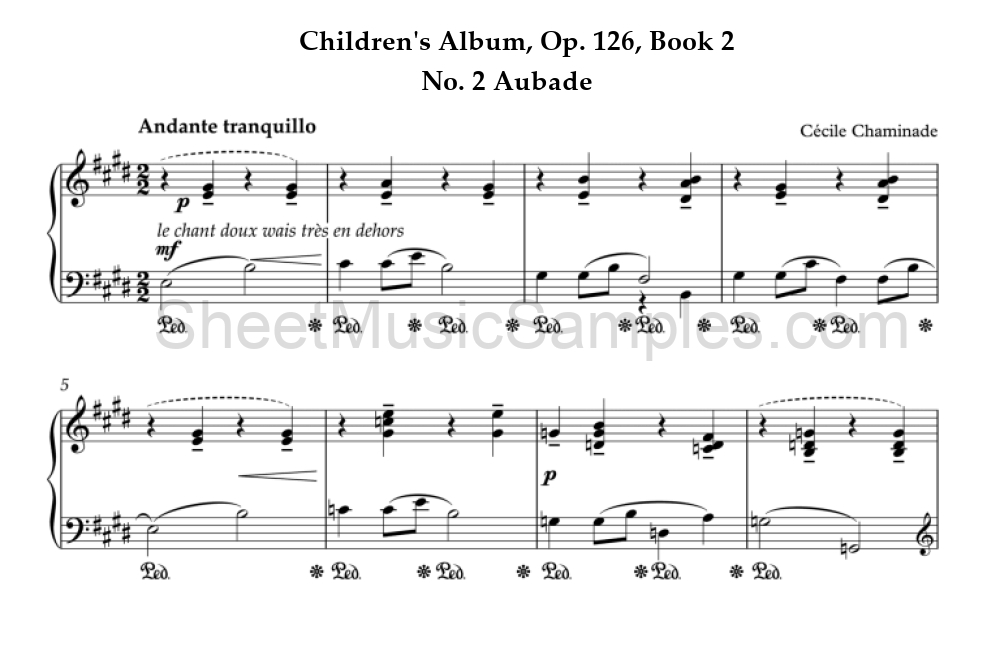 Children's Album, Op. 126, Book 2 - No. 2 Aubade