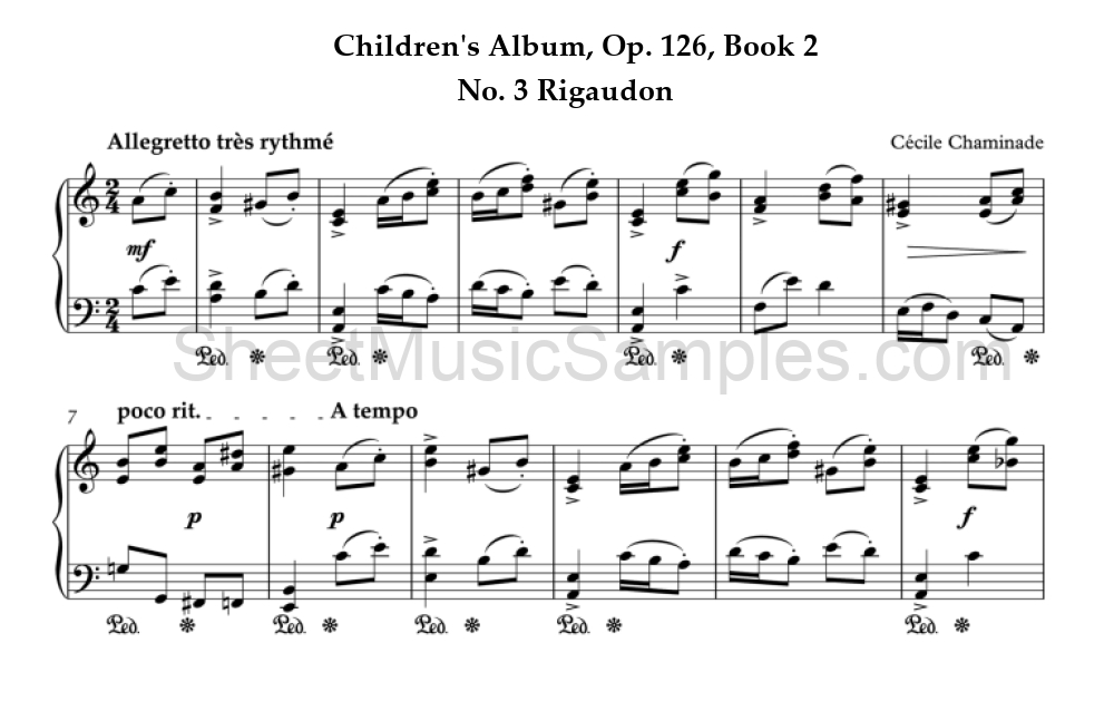 Children's Album, Op. 126, Book 2 - No. 3 Rigaudon