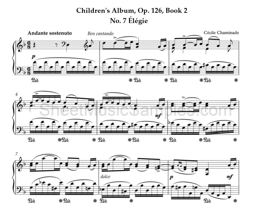 Children's Album, Op. 126, Book 2 - No. 7 Élégie