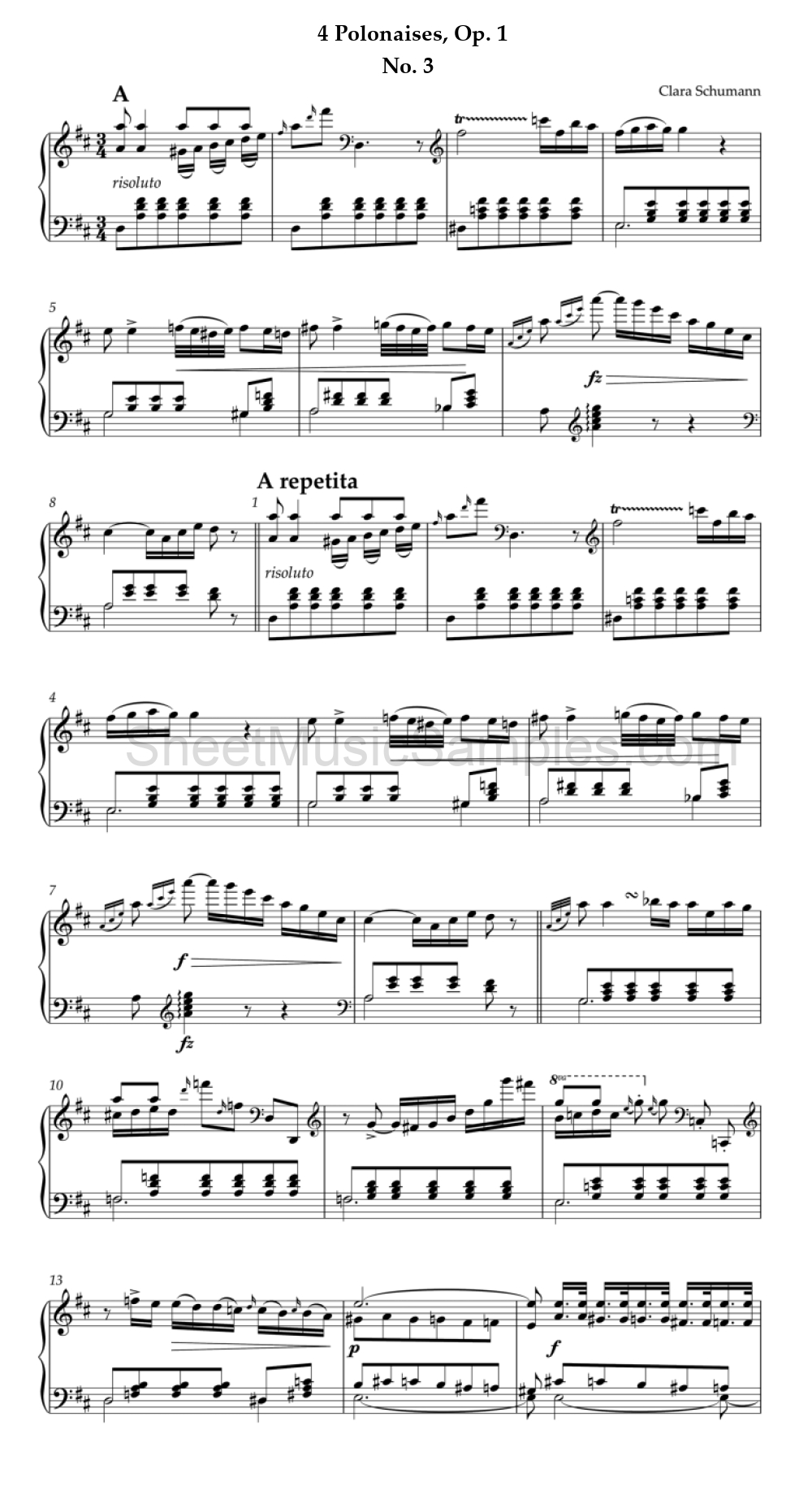 4 Polonaises, Op. 1 - No. 3