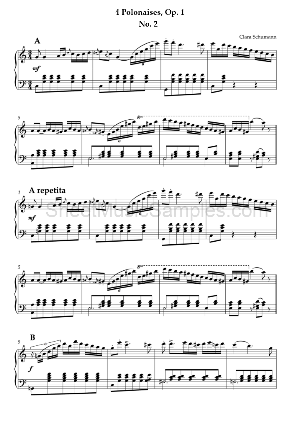 4 Polonaises, Op. 1 - No. 2