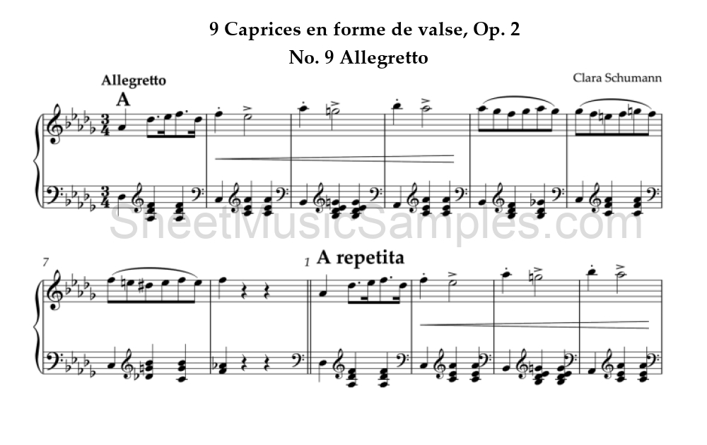 9 Caprices en forme de valse, Op. 2 - No. 9 Allegretto