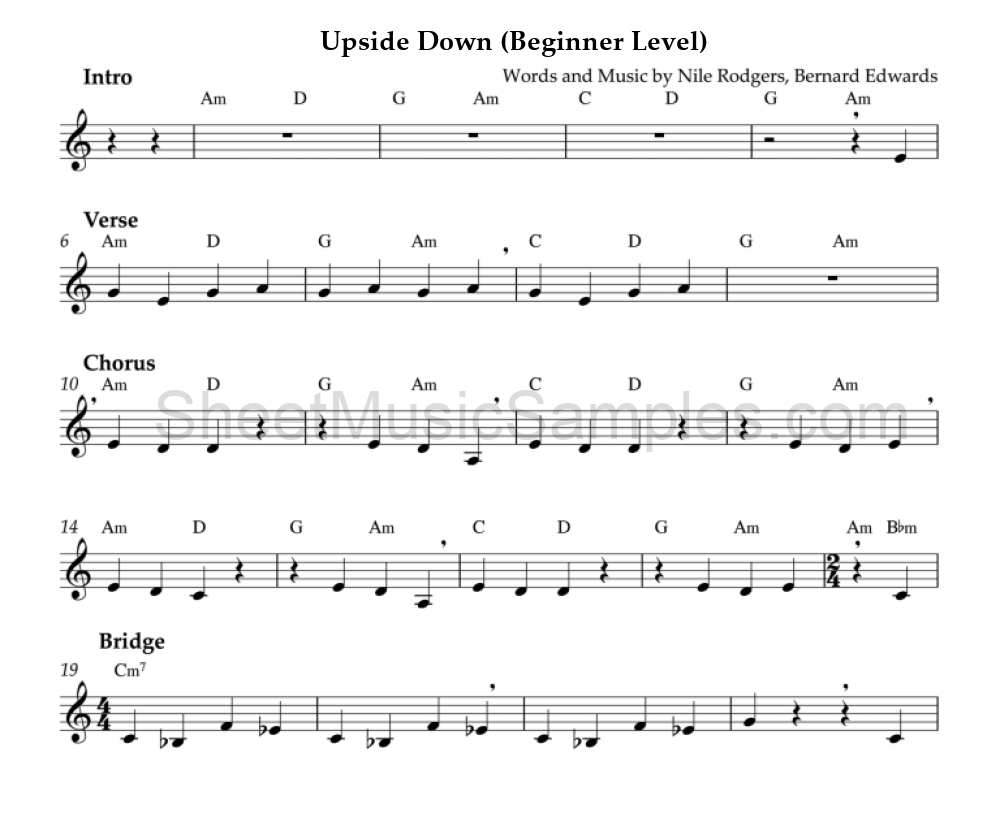 Upside Down (Beginner Level)