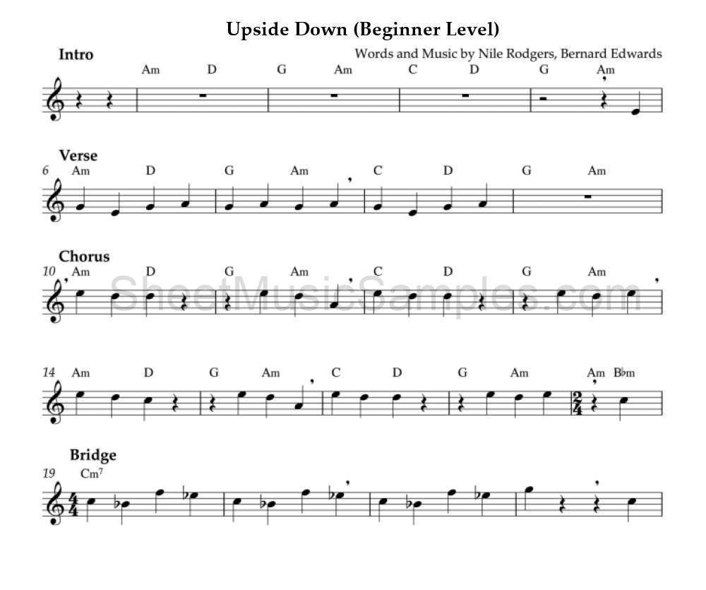 Upside Down (Beginner Level)