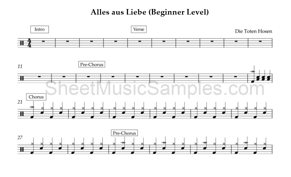 Alles aus Liebe (Beginner Level)