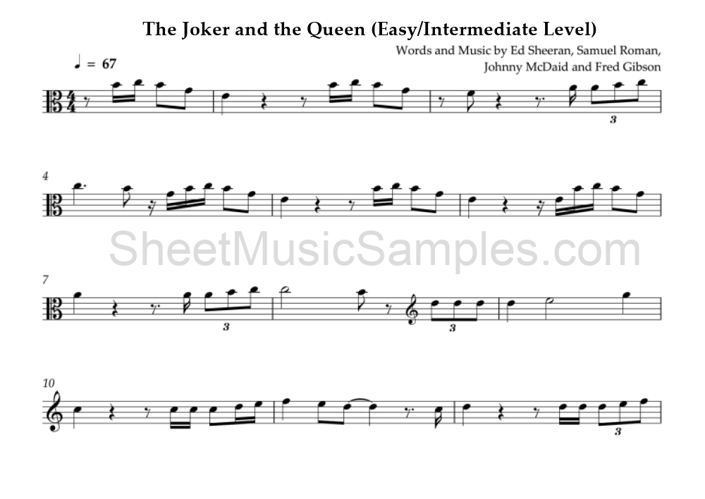 The Joker and the Queen (Easy/Intermediate Level)