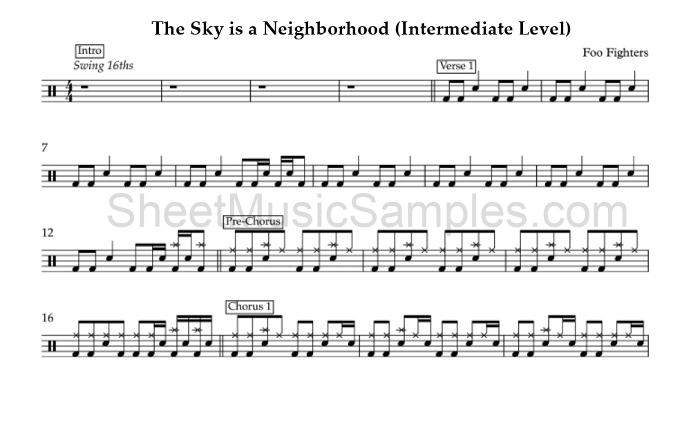 The Sky is a Neighborhood (Intermediate Level)