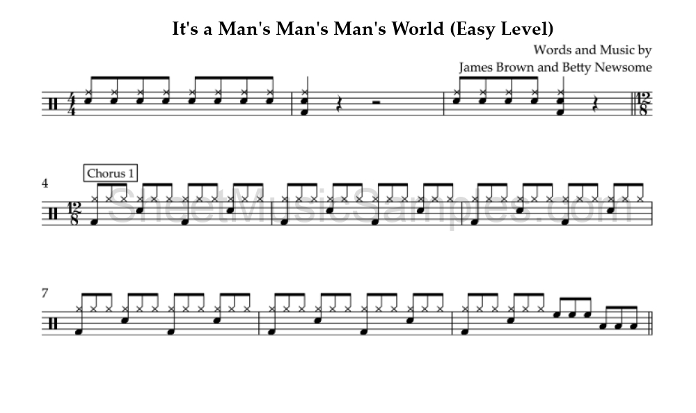 It's a Man's Man's Man's World (Easy Level)