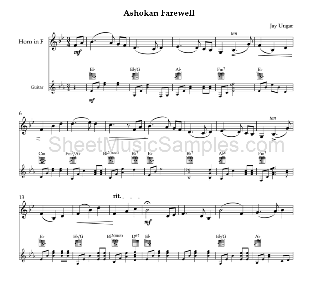 Ashokan Farewell