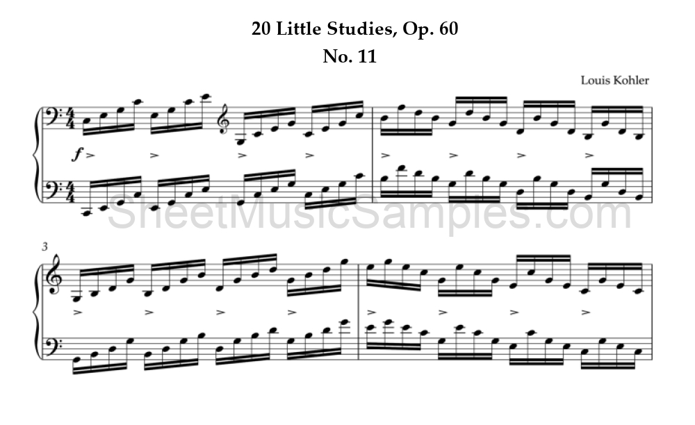 20 Little Studies, Op. 60 - No. 11