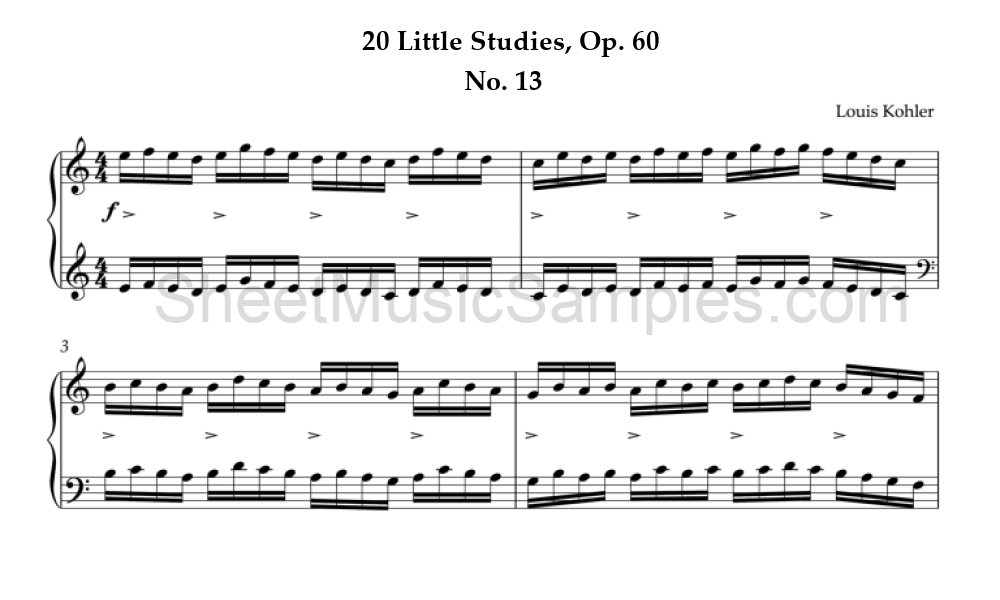 20 Little Studies, Op. 60 - No. 13