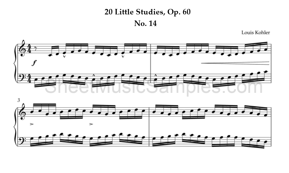 20 Little Studies, Op. 60 - No. 14