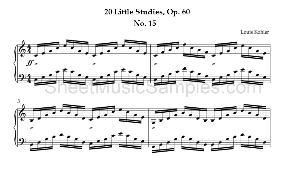 20 Little Studies, Op. 60 - No. 15