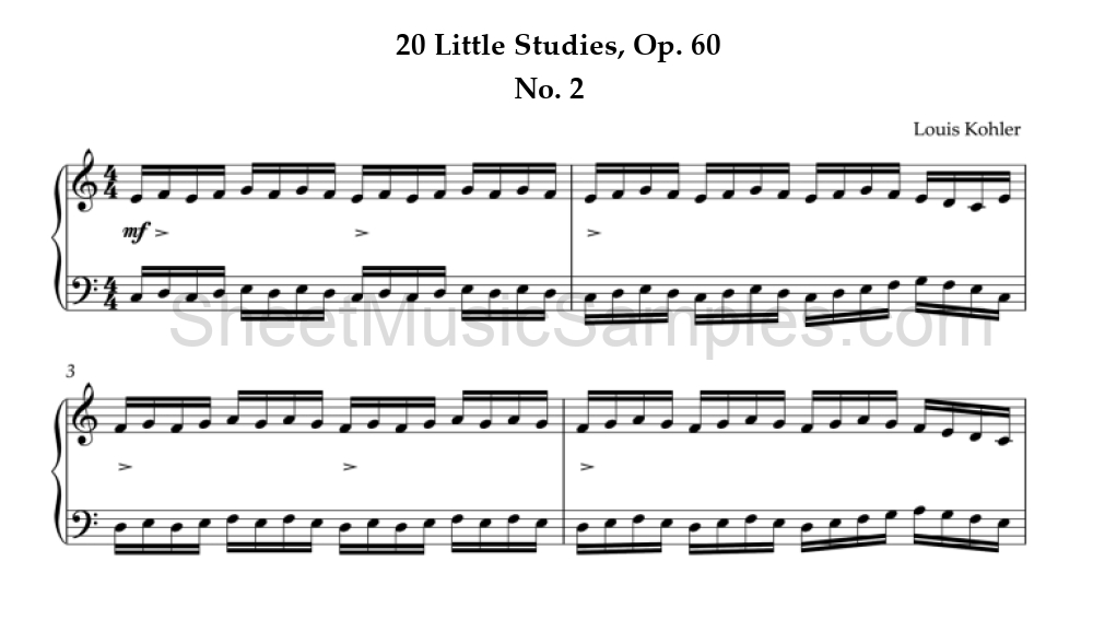 20 Little Studies, Op. 60 - No. 2