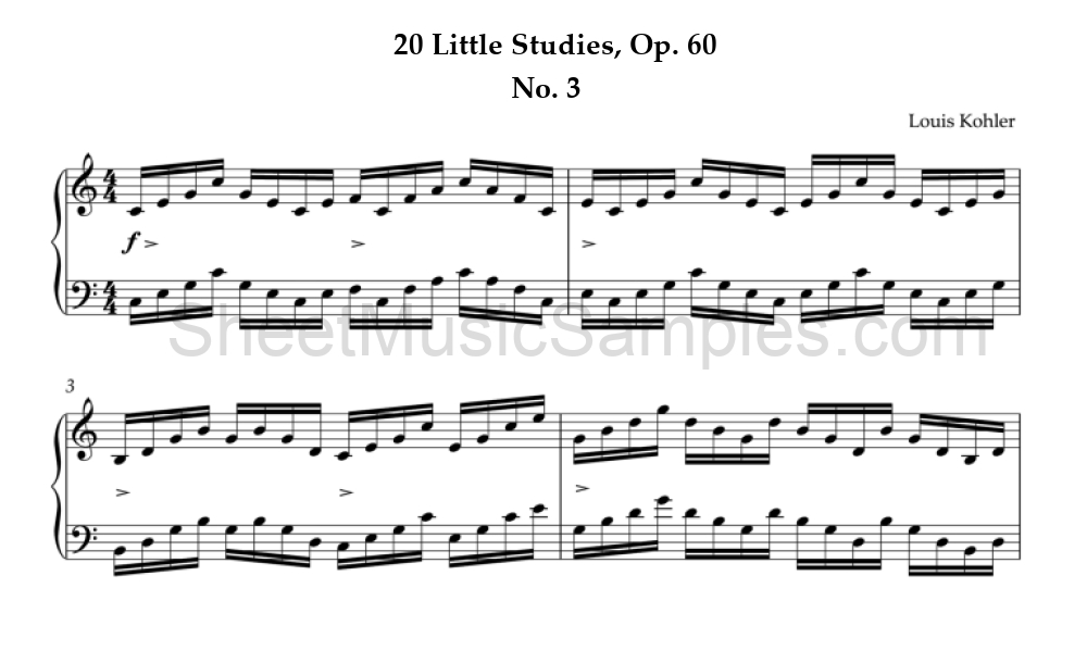 20 Little Studies, Op. 60 - No. 3