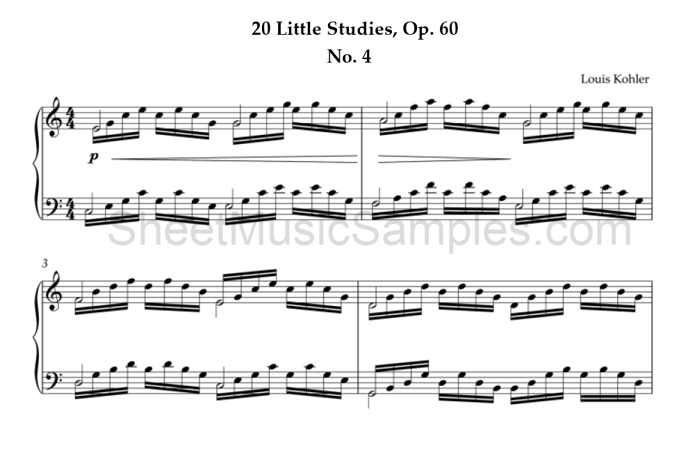 20 Little Studies, Op. 60 - No. 4