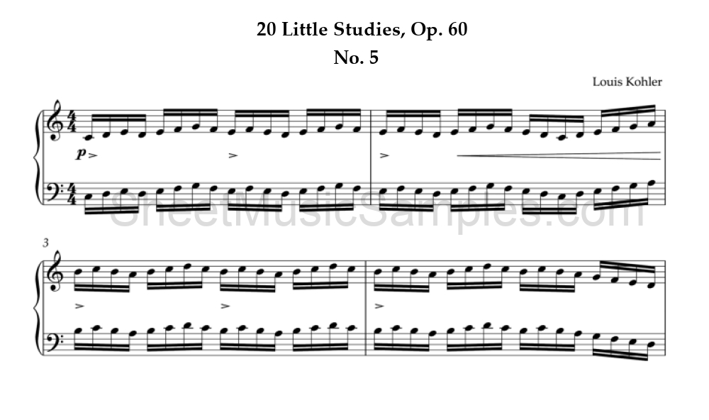 20 Little Studies, Op. 60 - No. 5