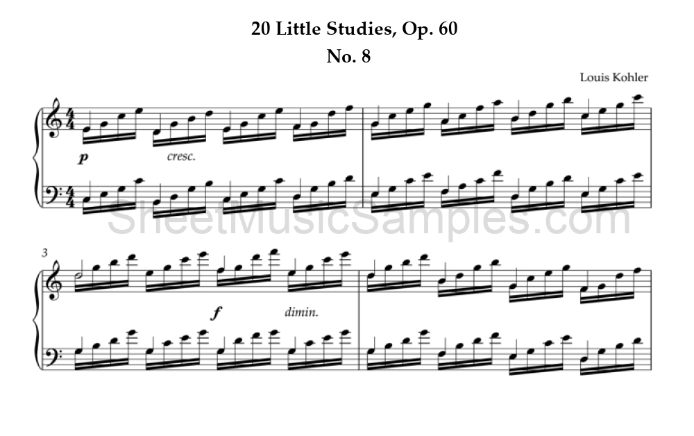 20 Little Studies, Op. 60 - No. 8