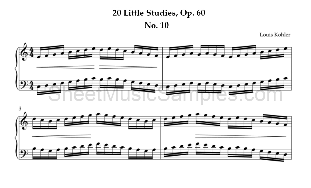 20 Little Studies, Op. 60 - No. 10