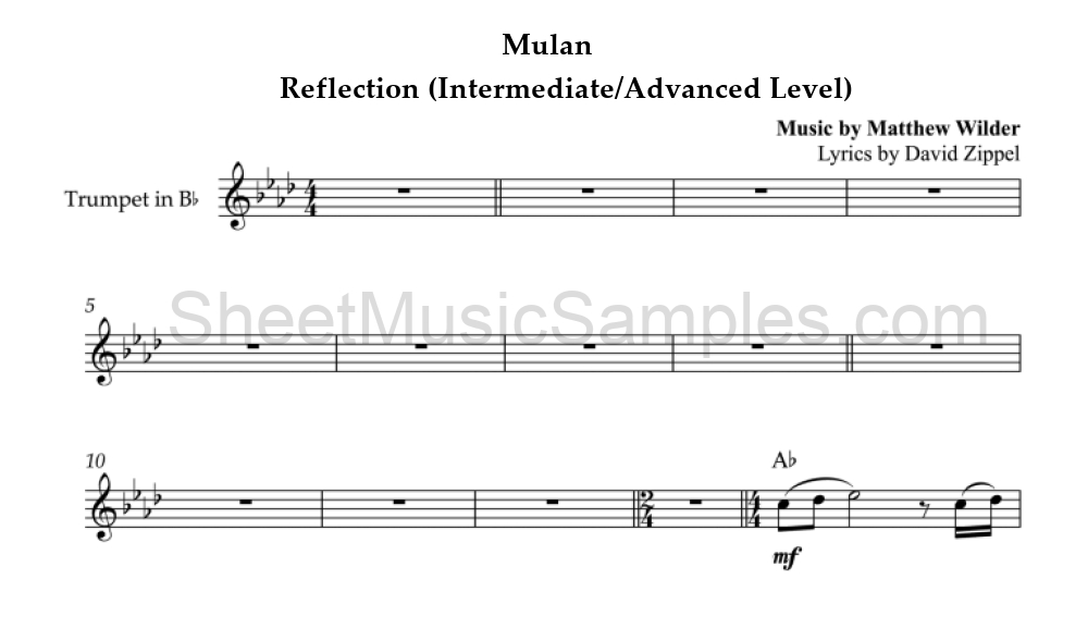 Mulan - Reflection (Intermediate/Advanced Level)