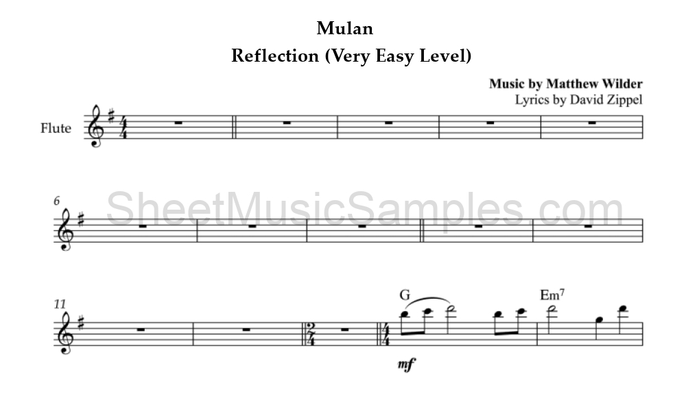 Mulan - Reflection (Very Easy Level)