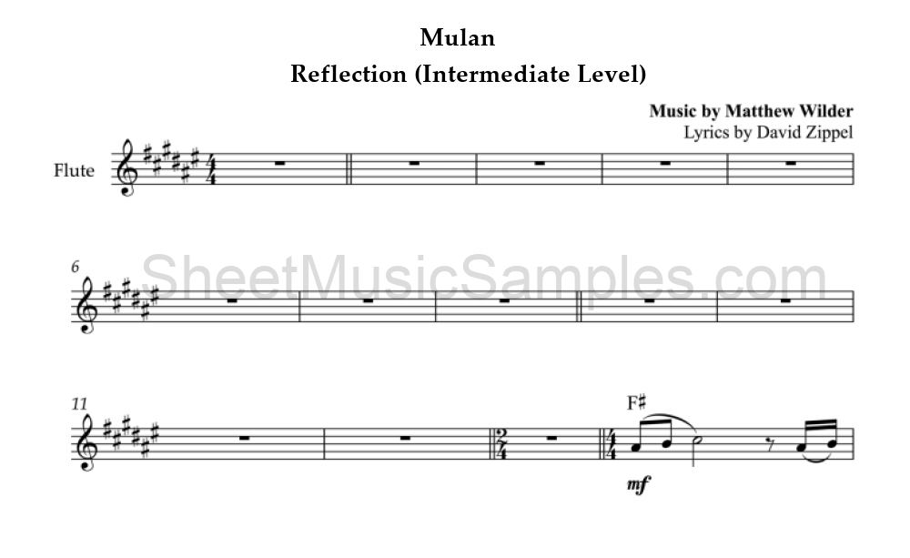 Mulan - Reflection (Intermediate Level)