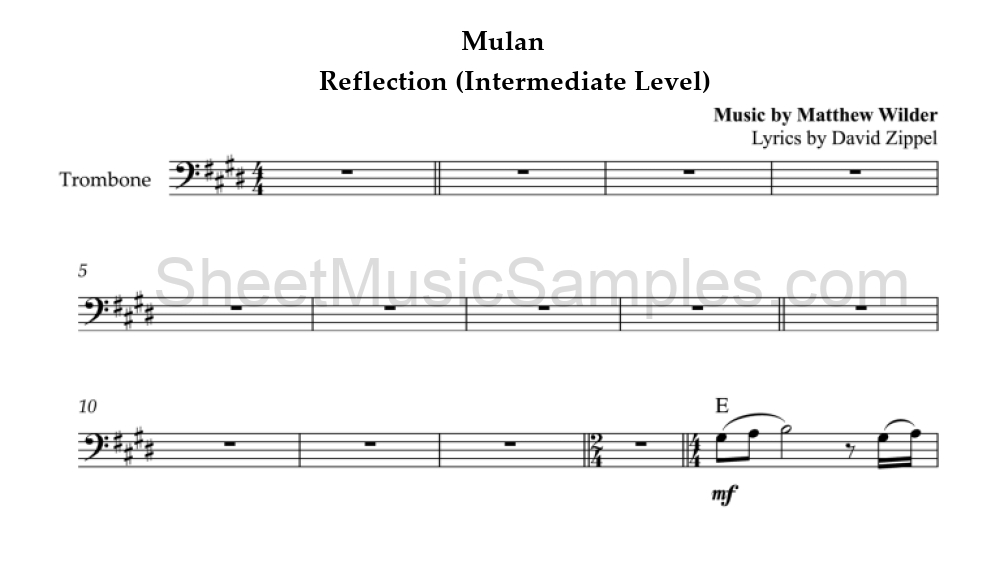 Mulan - Reflection (Intermediate Level)