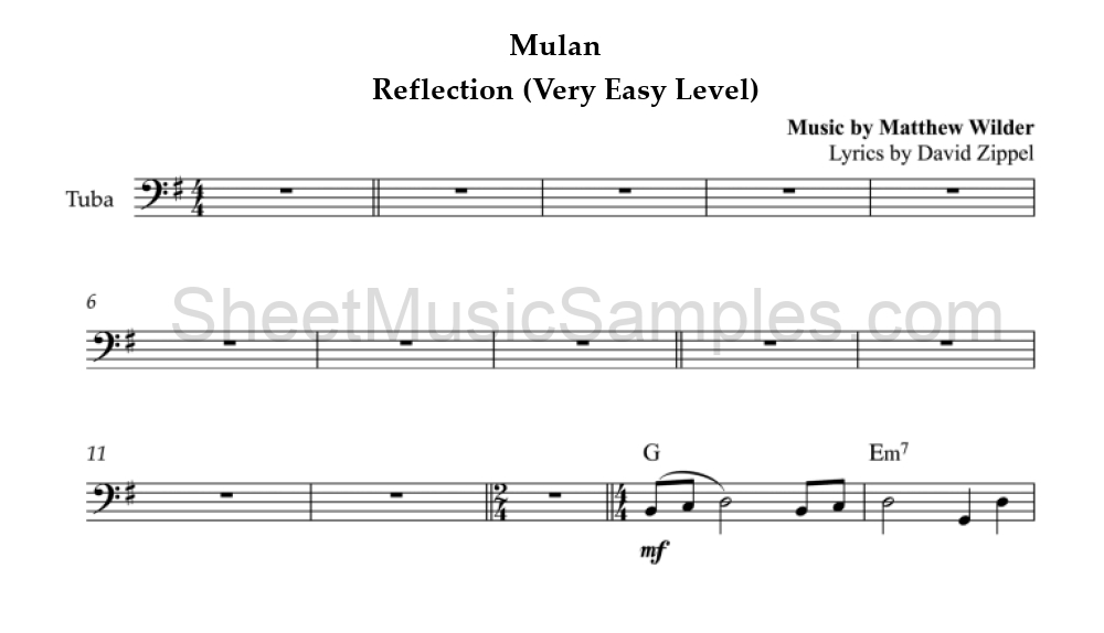 Mulan - Reflection (Very Easy Level)