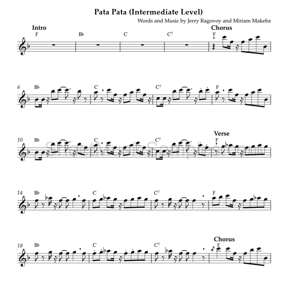 Pata Pata (Intermediate Level)