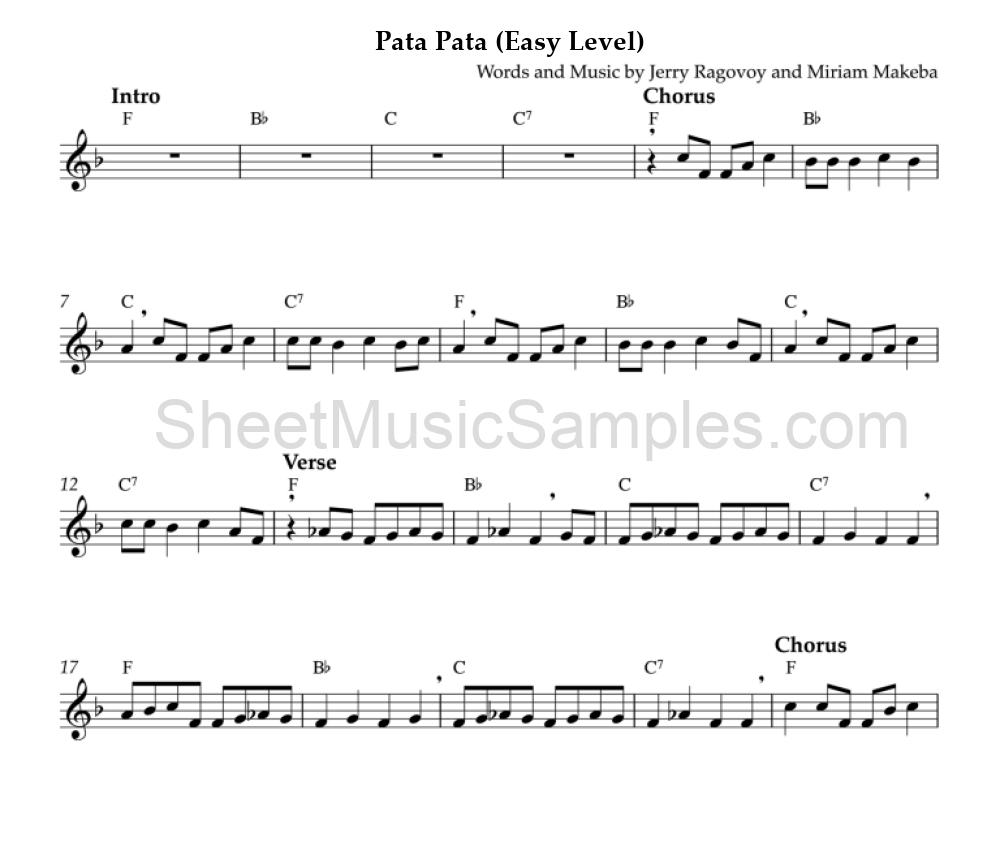 Pata Pata (Easy Level)