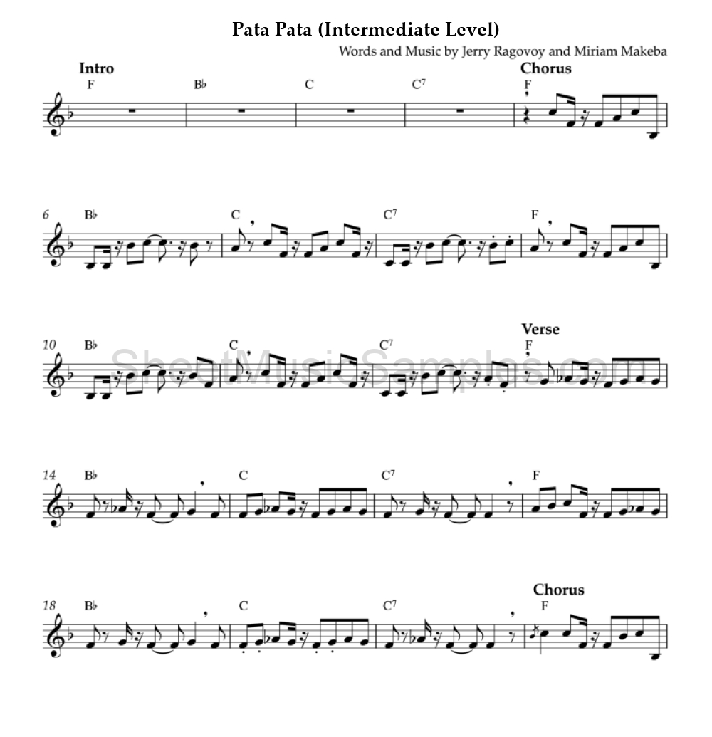 Pata Pata (Intermediate Level)