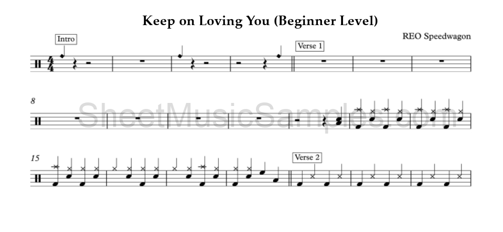 Keep on Loving You (Beginner Level)