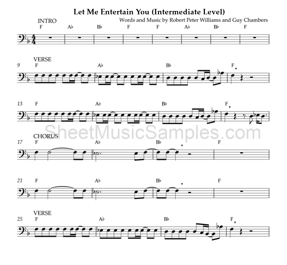 Let Me Entertain You (Intermediate Level)