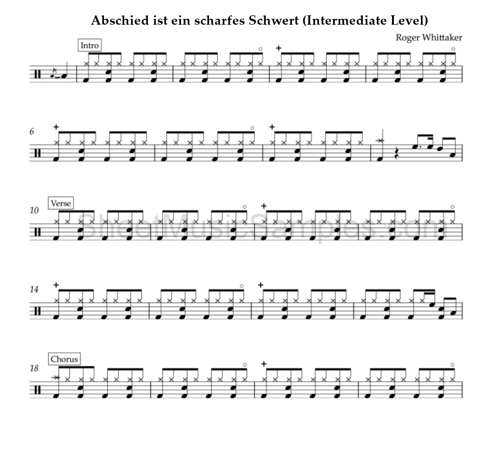 Abschied ist ein scharfes Schwert (Intermediate Level)