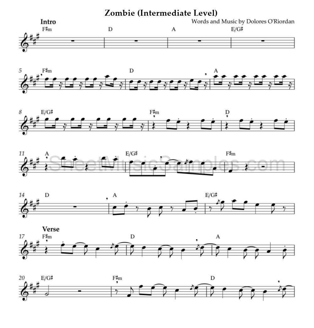 Zombie (Intermediate Level)