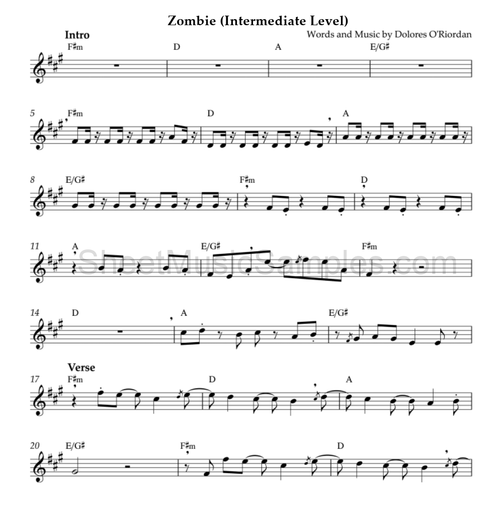 Zombie (Intermediate Level)