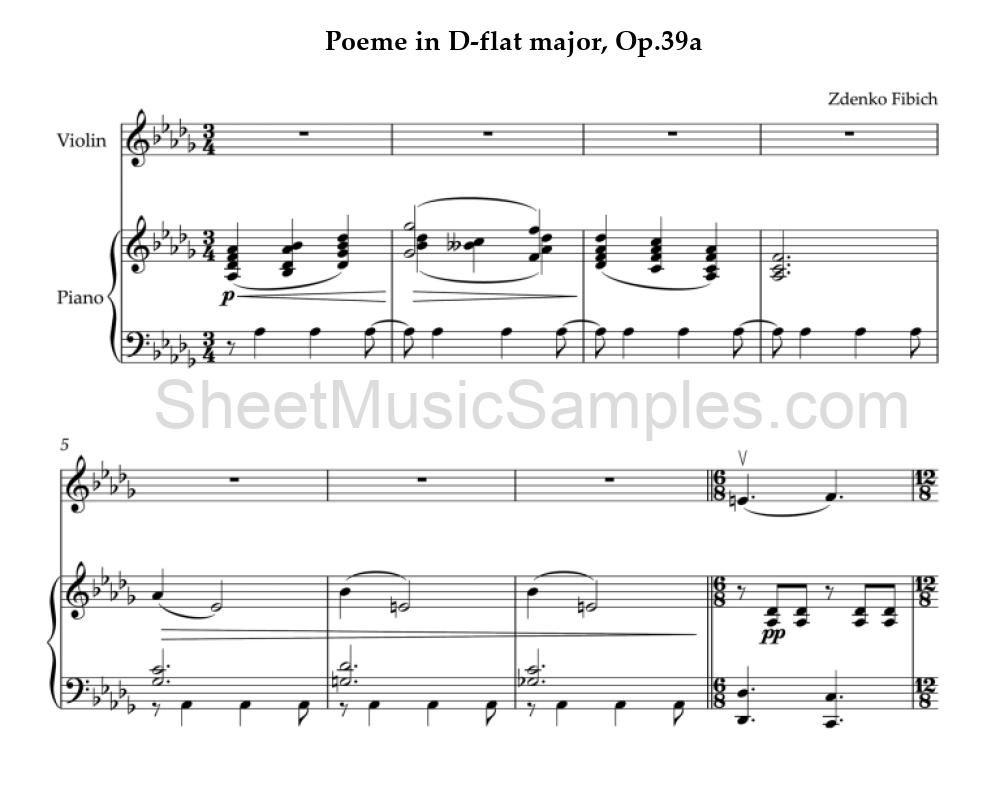 Poeme in D-flat major, Op.39a