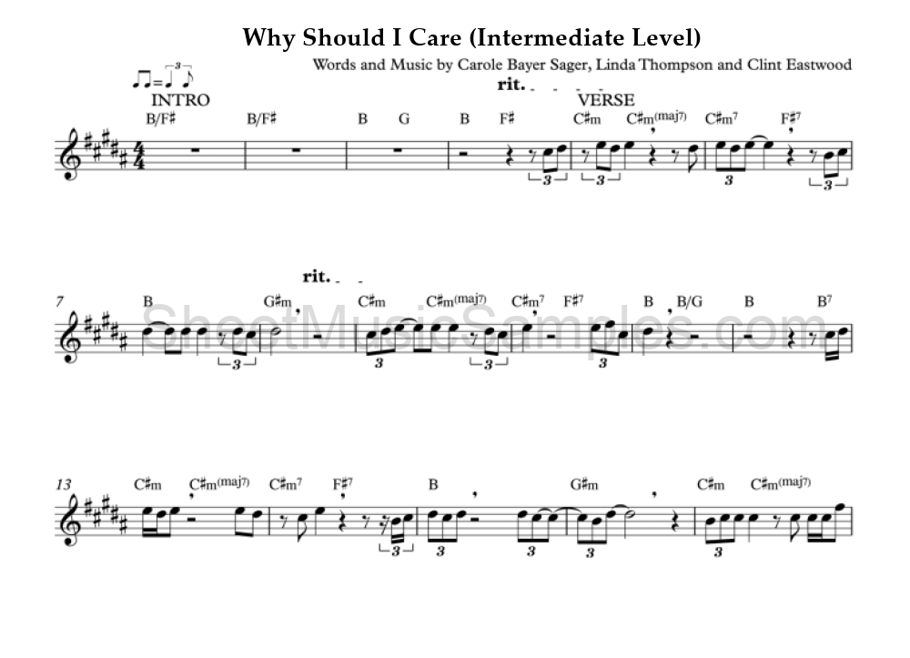 Why Should I Care (Intermediate Level)