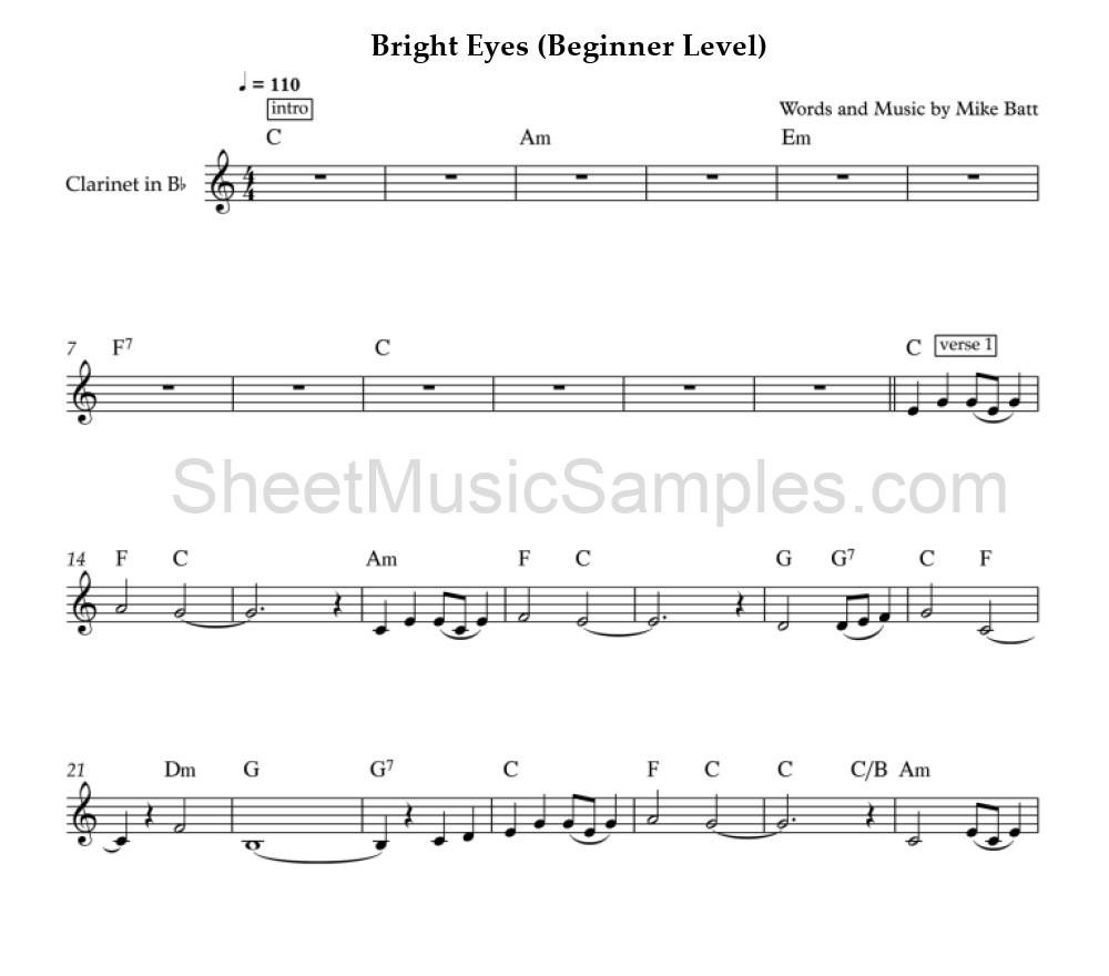 Bright Eyes (Beginner Level)