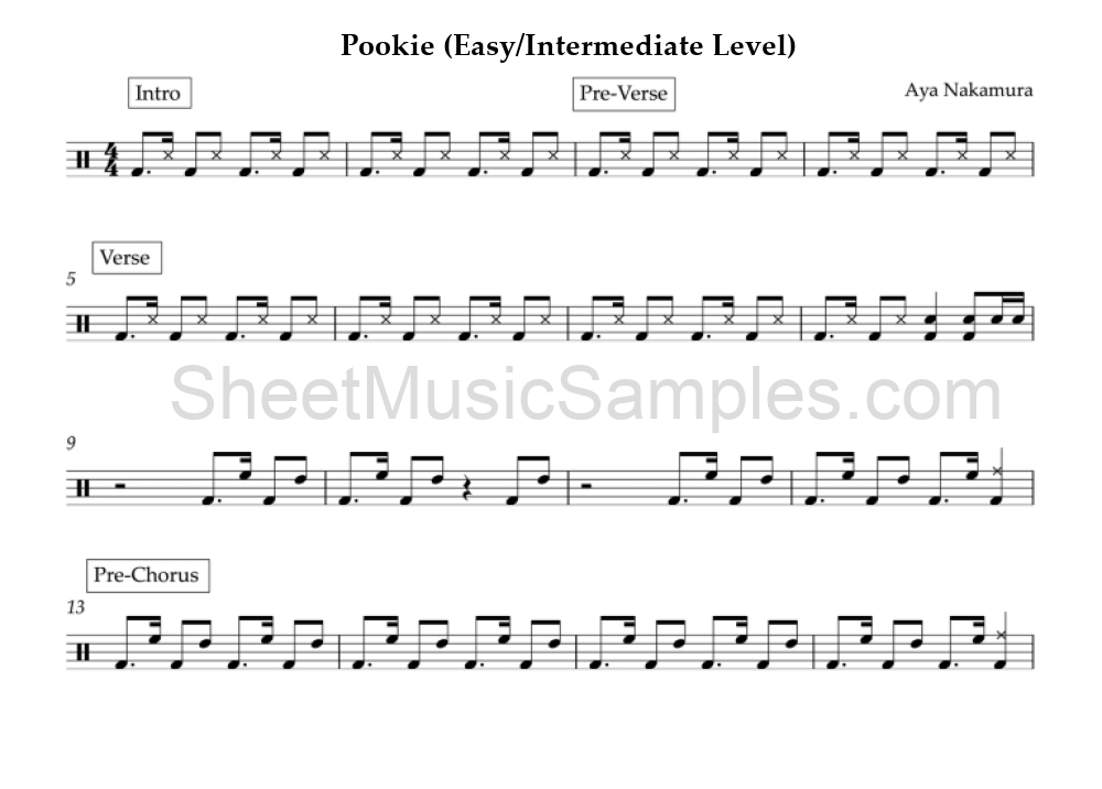 Pookie (Easy/Intermediate Level)