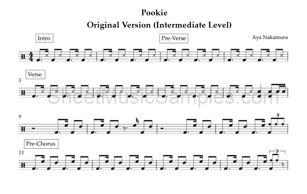 Pookie - Original Version (Intermediate Level)