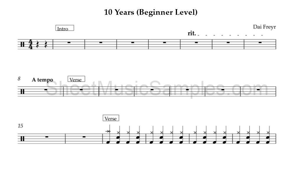 10 Years (Beginner Level)