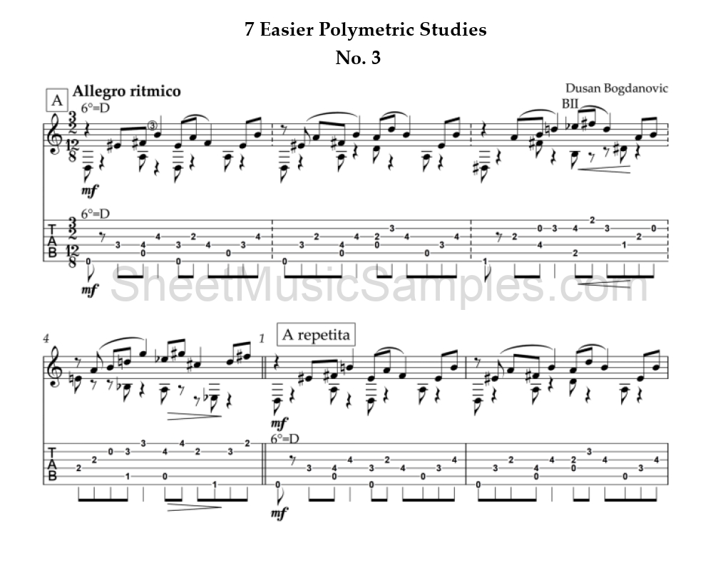 7 Easier Polymetric Studies - No. 3