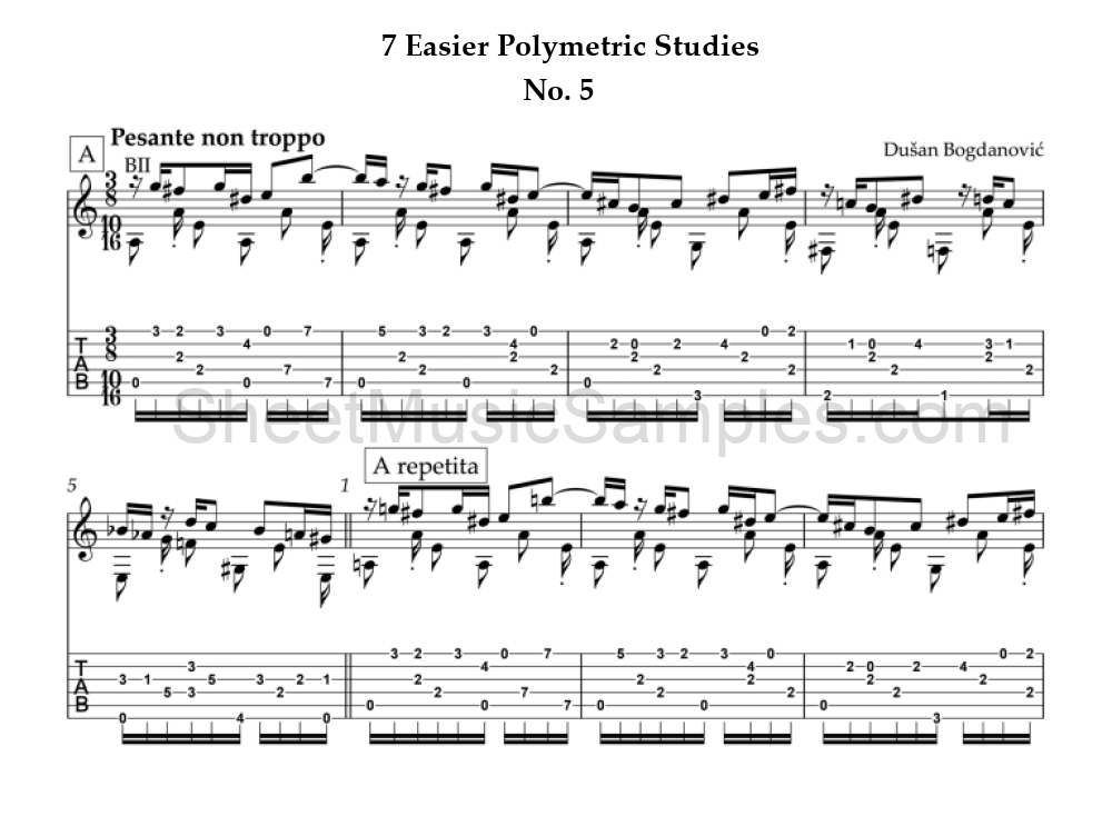 7 Easier Polymetric Studies - No. 5