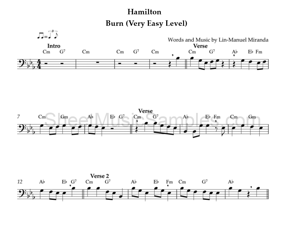 Hamilton - Burn (Very Easy Level)